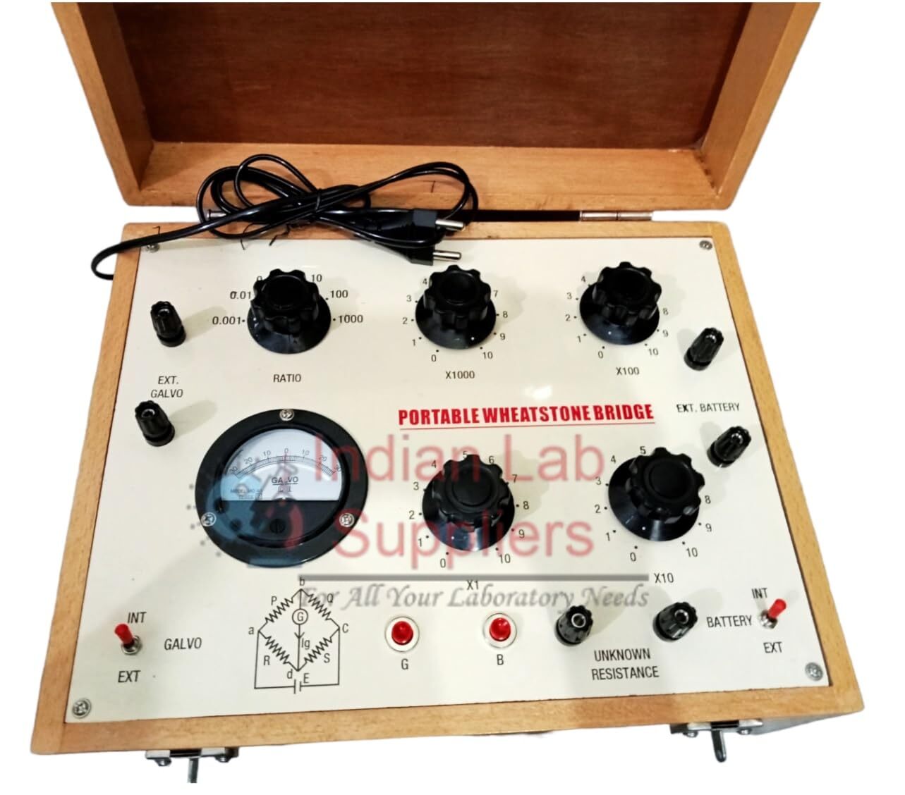 Portable Wheatstone Bridge Apparatus